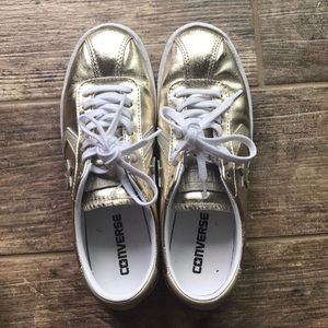Gold Converse Sneakers